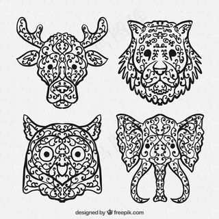 卡通狮子矢量设计