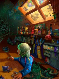 卡通绘本 储藏室图片