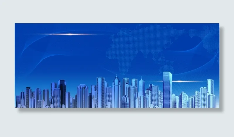 科技展板psd模版下载