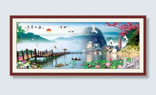 自然风景山水画装饰画