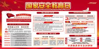 全民国家安全教育日展板素材