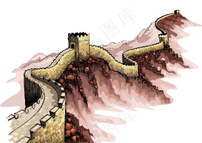 超多款精品北京长城旅游景点PNG海...