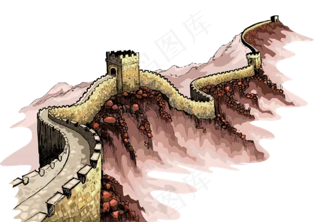 超多款精品北京长城旅游景点PNG海...