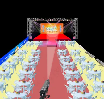 露天舞台灯光效果图