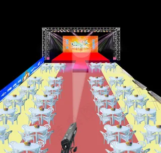 露天舞台灯光效果图