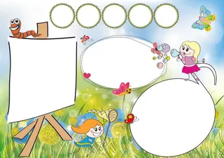 昆虫介绍蝴蝶成长记小报模板