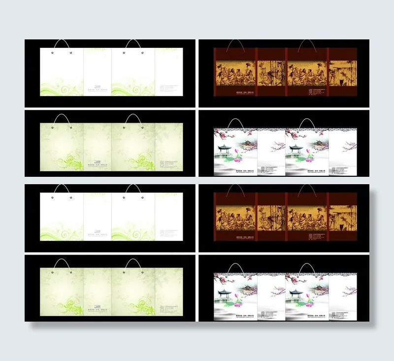 手提袋设计图片cdr矢量模版下载