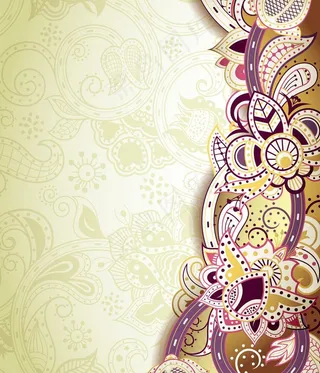 欧式花纹背景图片