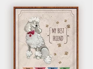 2018年狗年生肖狗年历AI矢量展...