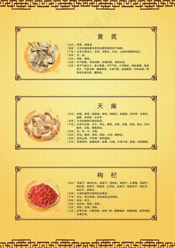 中药材展板图片(4724X7087(DPI:200))psd模版下载