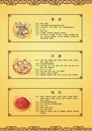中药材展板图片
