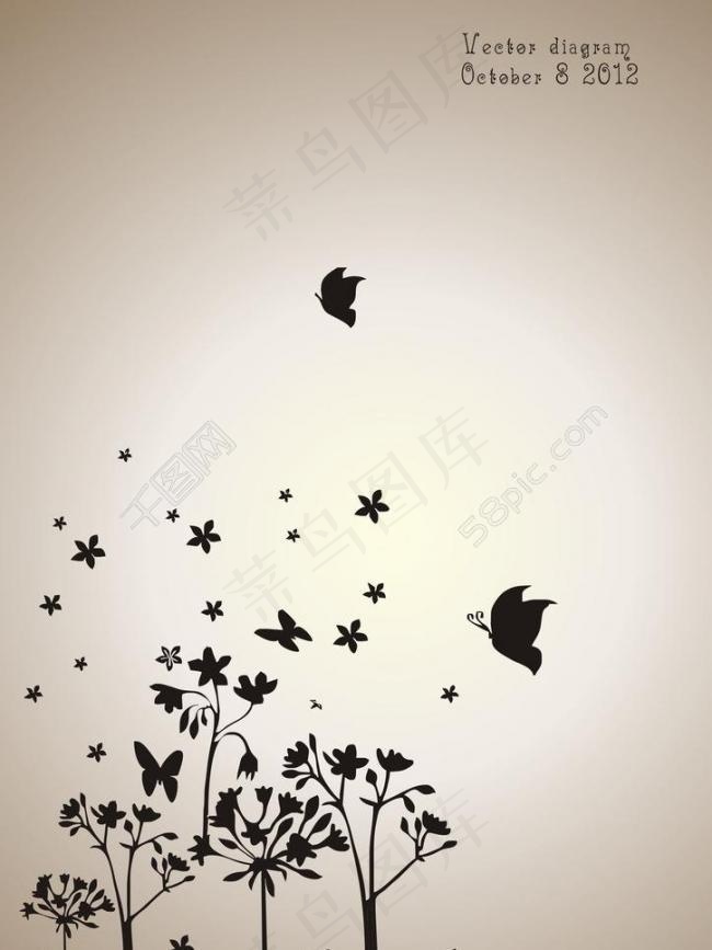 蝶舞封面图片cdr矢量模版下载