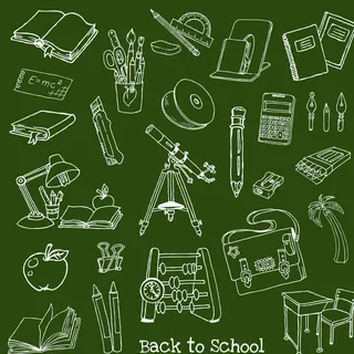 粉笔插画矢量素材图片