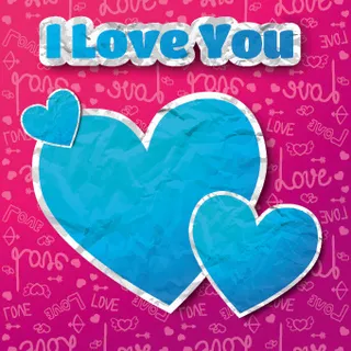 纸心的情人节矢量背景02