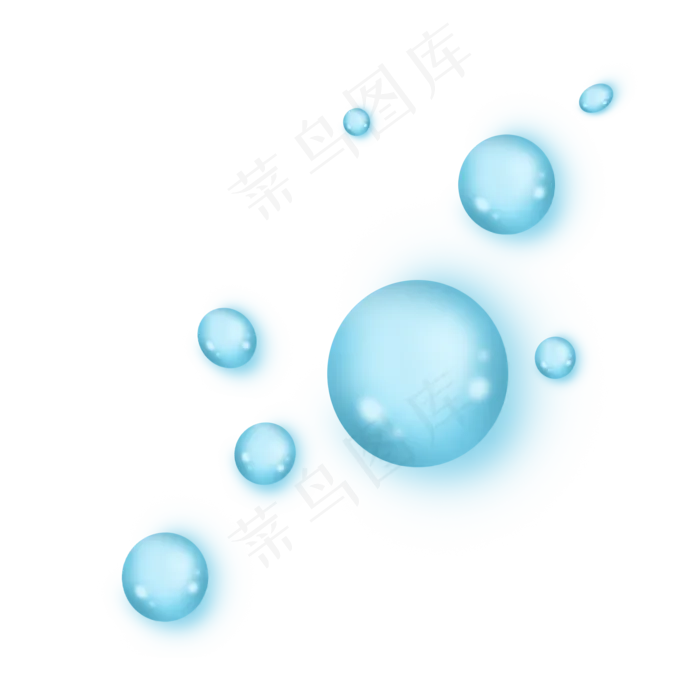 圆形清新可爱漂浮水滴圆形清新可爱漂浮水滴ai矢量模版下载