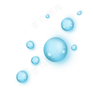 圆形清新可爱漂浮水滴圆形清新可爱漂浮水滴