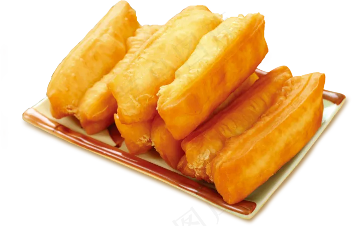 早餐油条美食海报透明元素(1077X692)