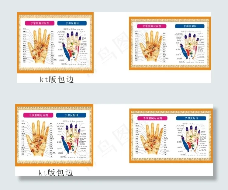 手掌穴位图cdr矢量模版下载