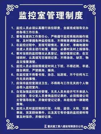 监控制度cdr矢量模版下载
