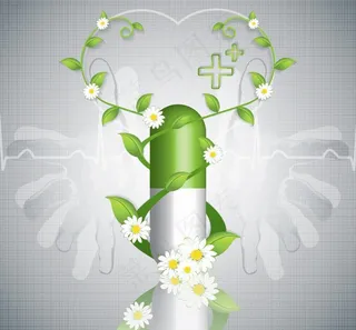 药片胶囊医疗背景图片