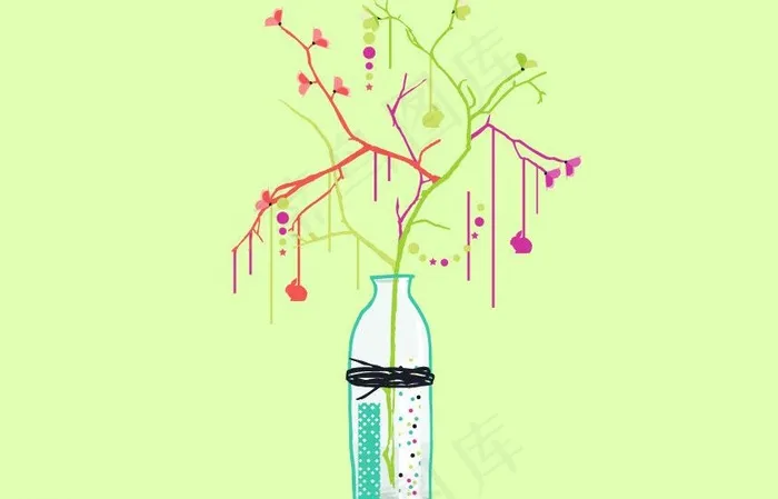神奇的树图片ai矢量模版下载