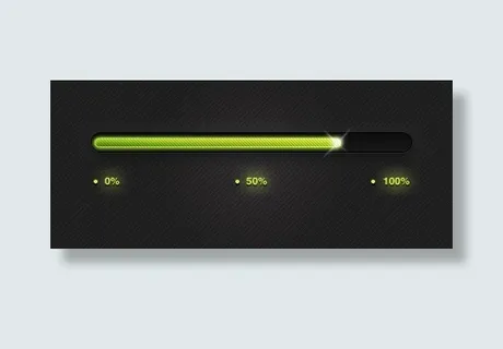 闪闪发光的进度条PSD素材