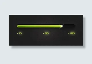 闪闪发光的进度条PSD素材