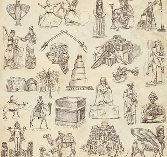 欧式建筑手绘图片