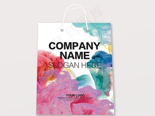 创意简洁商务手提袋设计模板