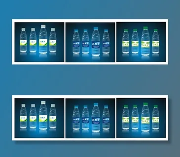 小黑子矿泉水瓶包装效果图