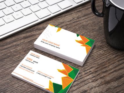炫彩缤纷色彩时尚商务名片
