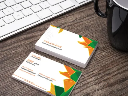 炫彩缤纷色彩时尚商务名片