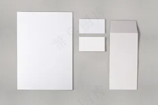 办公文件和名片样机