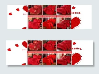 婚庆四件套排版淘宝首图片