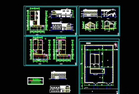 变电所建筑施工图CAD图纸免费下载