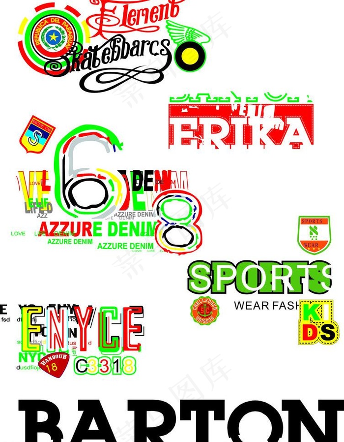 创意英文字图片