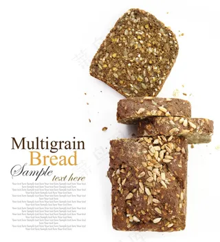 瓜子面包背景图片