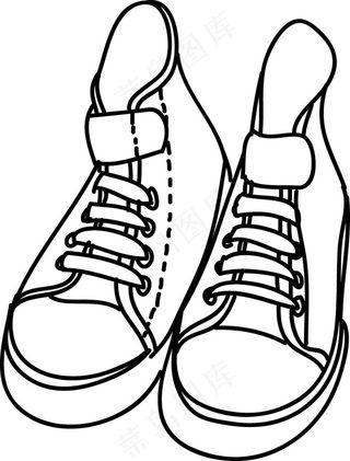 卡通矢量鞋子素材