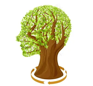 创意树人图片