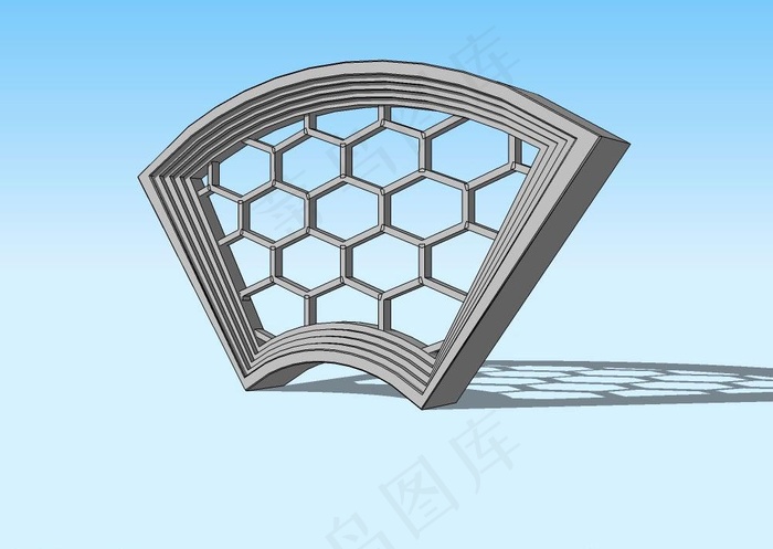 花窗3D模型