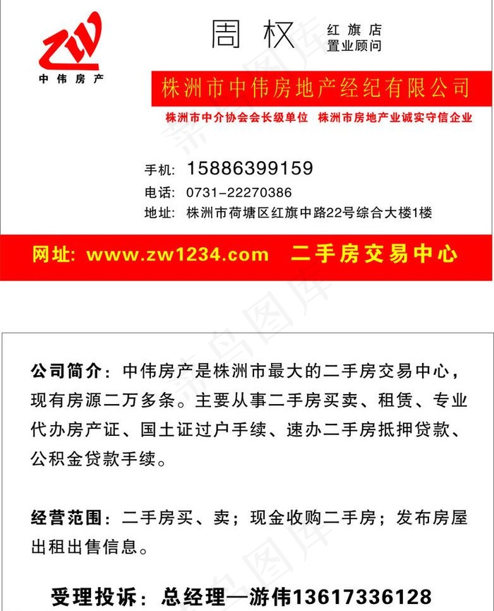 中伟名片图片cdr矢量模版下载