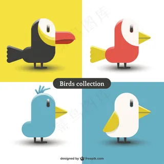 好看的颜色的鸟