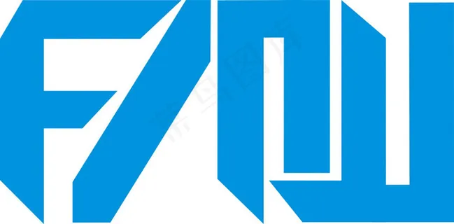 简单直观的字体变形装饰类公司log...