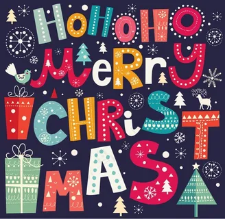 超漂亮配色圣诞节图片矢量