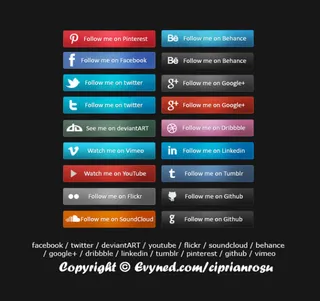 精美质感按钮PSD分层素材