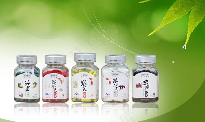 药瓶包装设计图片(4000X2600(DPI:300))psd模版下载