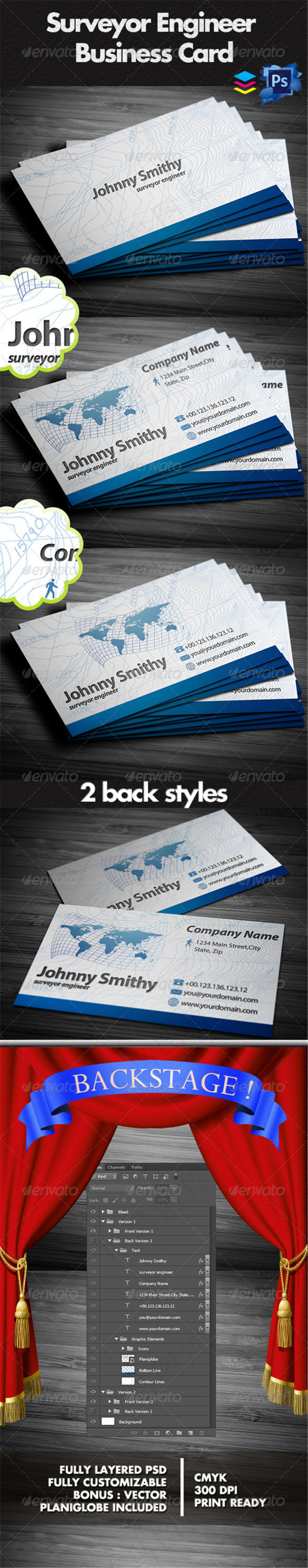 企业简洁名片设计