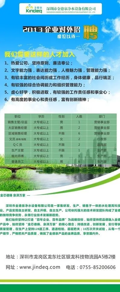 企业招聘x展架图片cdr矢量模版下载