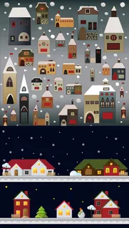 多款可爱的小洋楼矢量素材