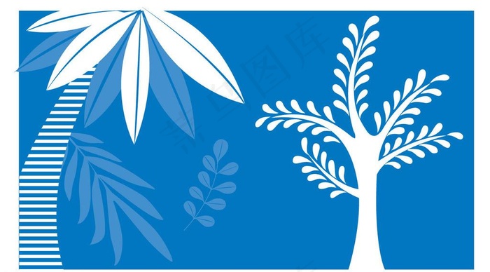 椰子树图片ai矢量模版下载
